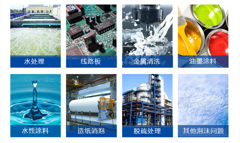 (圖:東莞南輝消泡劑運用領域)