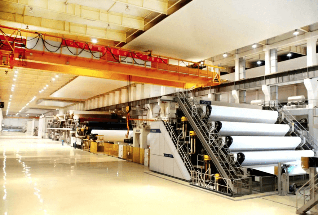 (圖:造紙廠運作現場)